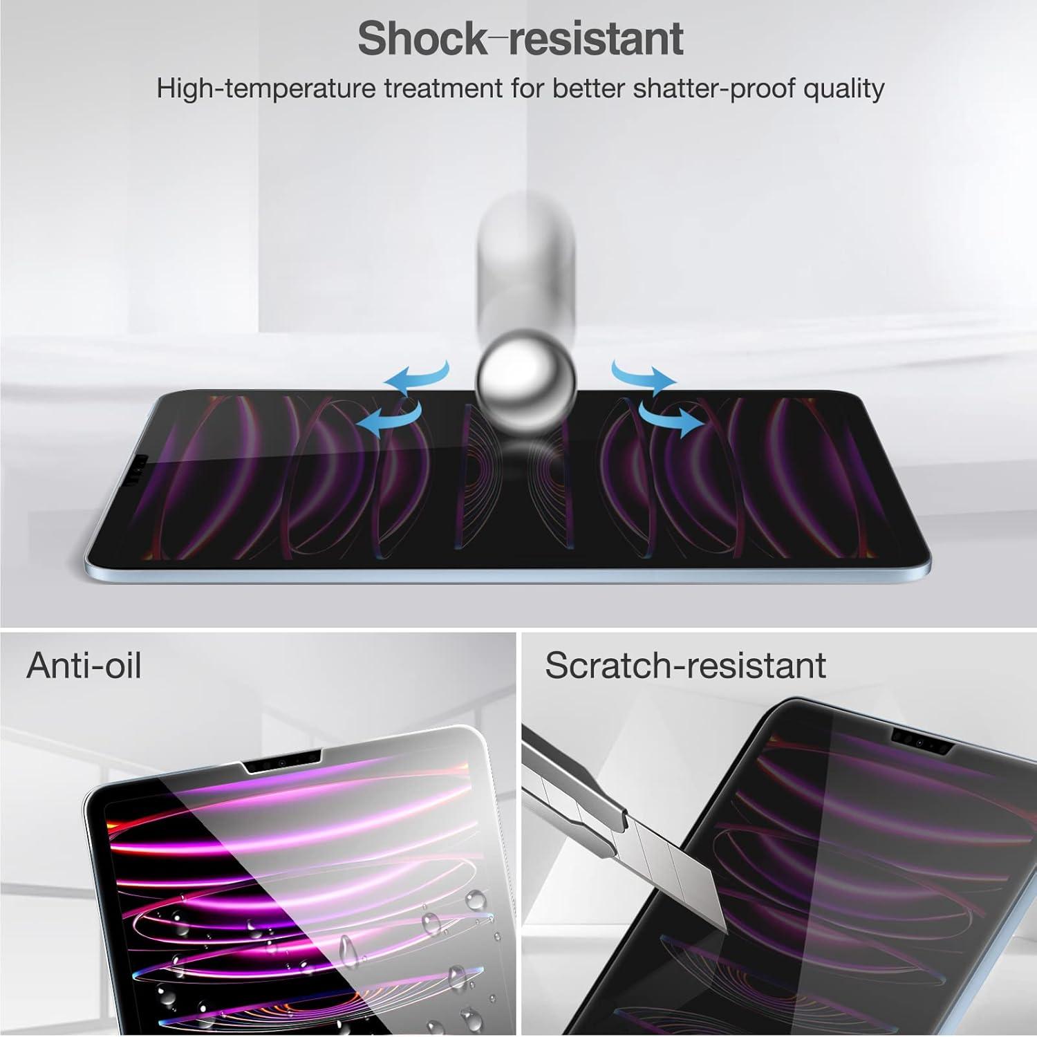 image:imageProCase 1 Pack Privacy Screen Protector for iPad Pro 20252024 M5M4 Air 13Inch 2024 AntiSpy Tempered Glass Film Guard for 2024 iPad ProiPad Air 132