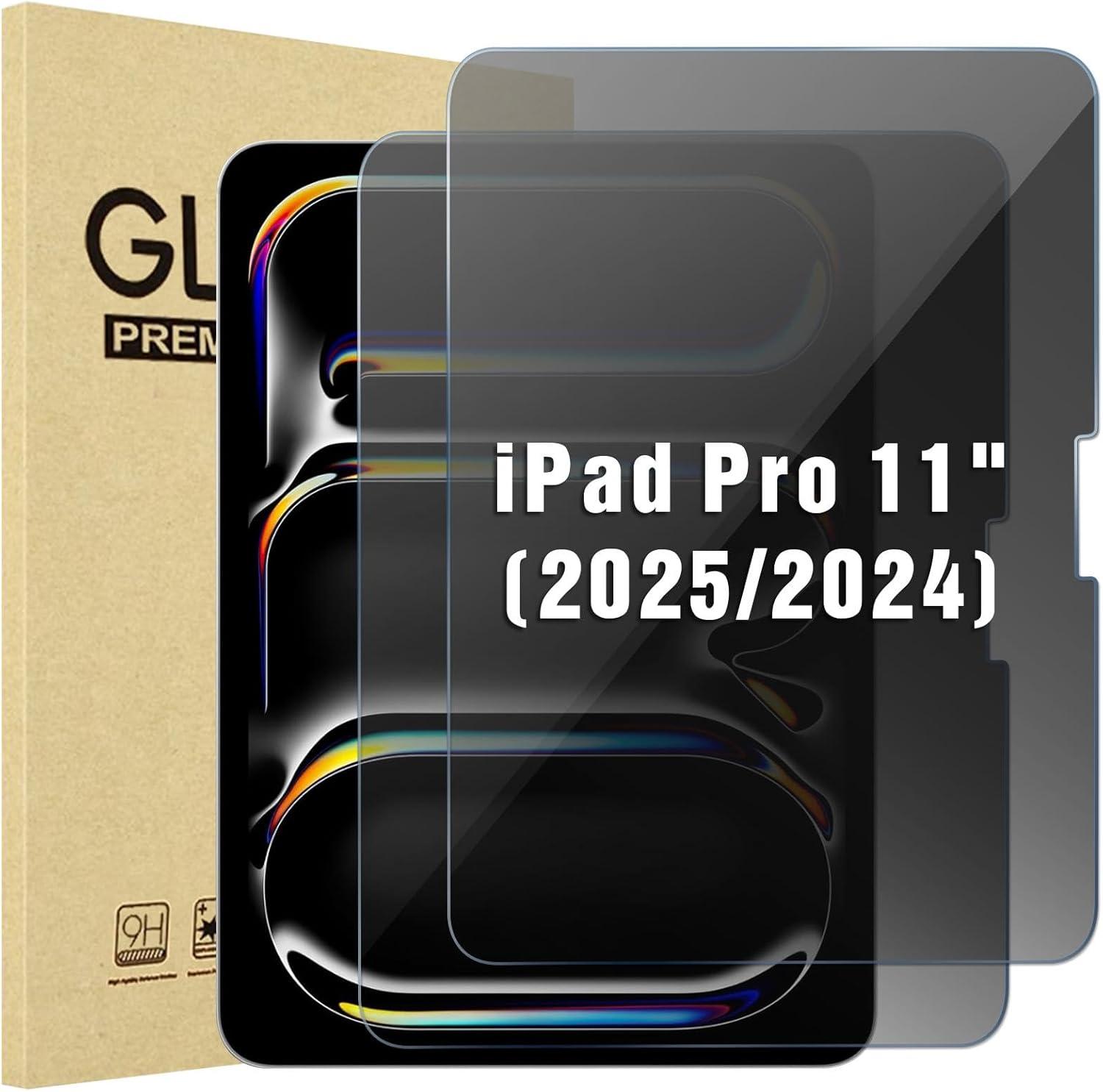 image:imageProCase 1 Pack Privacy Screen Protector for iPad Pro 20252024 M5M4 Air 13Inch 2024 AntiSpy Tempered Glass Film Guard for 2024 iPad ProiPad Air 132