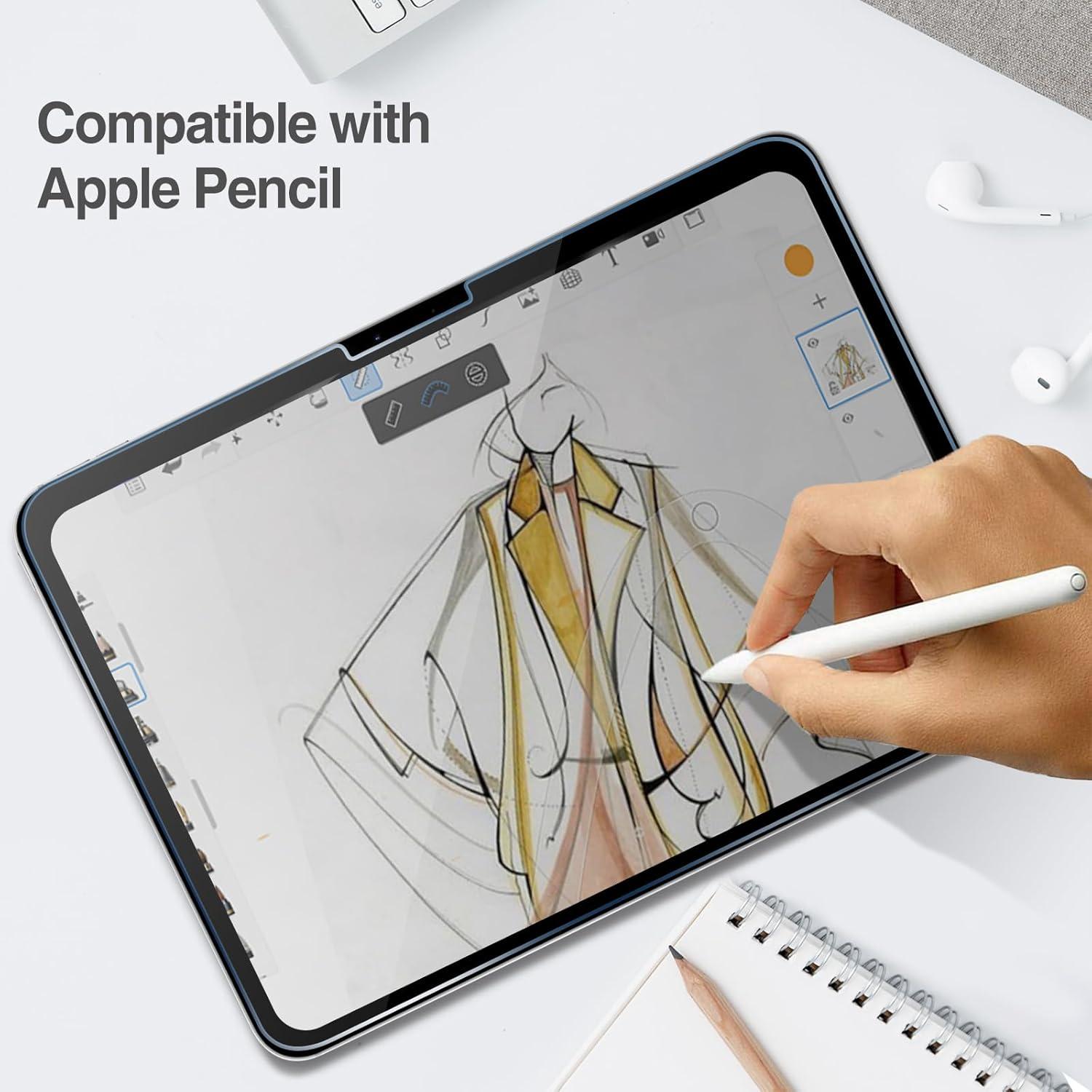 image:imageProCase 1 Pack Privacy Screen Protector for iPad Pro 20252024 M5M4 Air 13Inch 2024 AntiSpy Tempered Glass Film Guard for 2024 iPad ProiPad Air 132