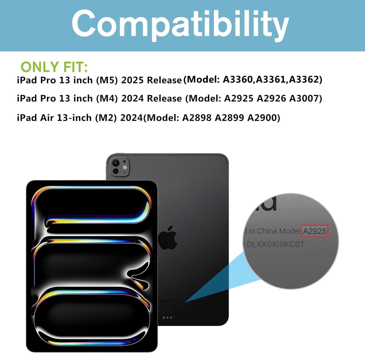 image:imageProCase 1 Pack Privacy Screen Protector for iPad Pro 20252024 M5M4 Air 13Inch 2024 AntiSpy Tempered Glass Film Guard for 2024 iPad ProiPad Air 132