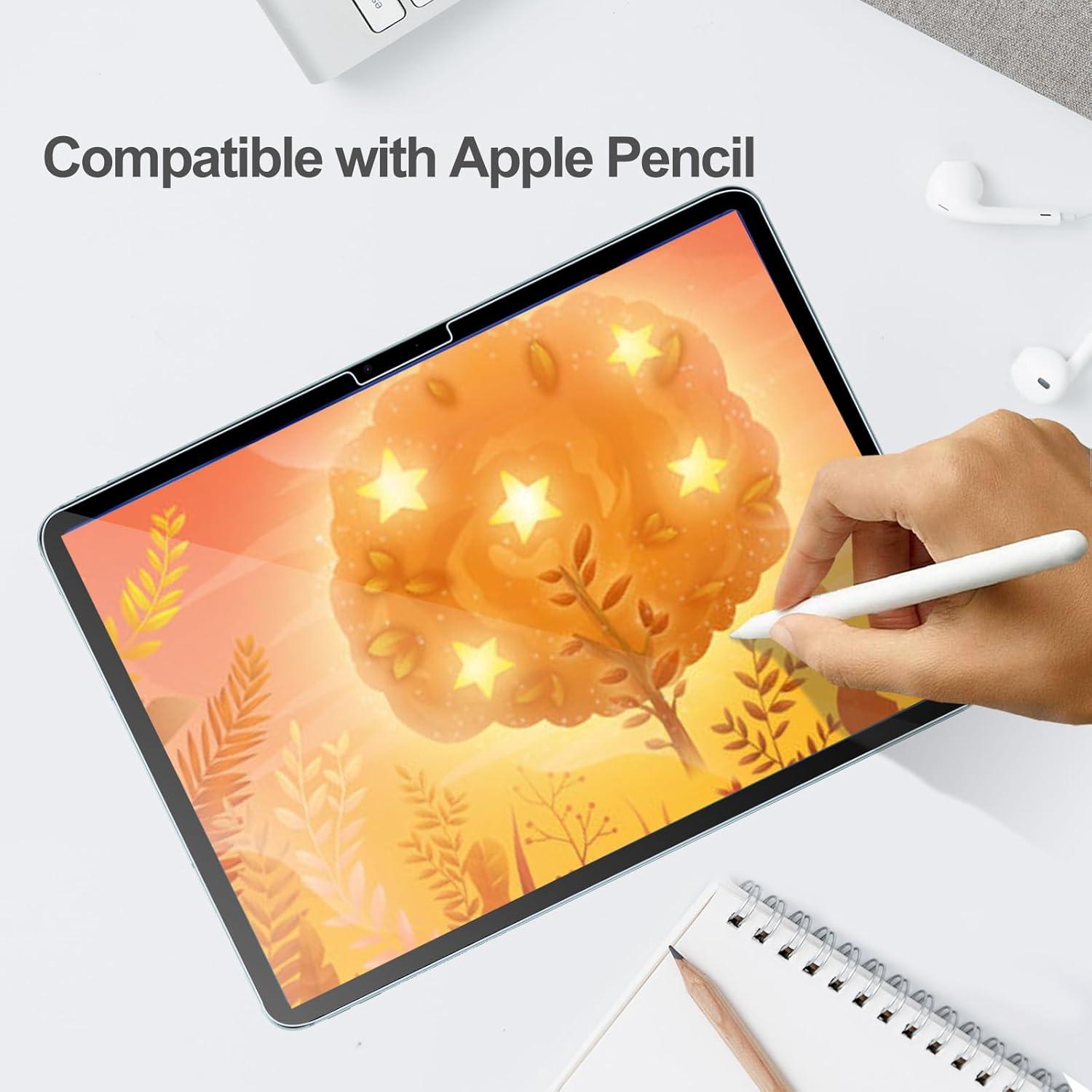 image:imageProCase 22 Pack Screen Protector for iPad Air 11 inch M4 2026 7th M3 2025 6th M2 2024 With Two Camera Lens Protector for iPad Air 11 BluePurple
