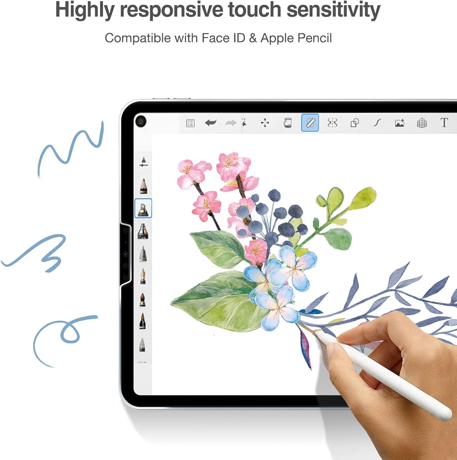 image:imageProCase 22 Pack Screen Protector for iPad Pro 13 inch 2025 M5 2024 M4 with Camera Lens Protector Tempered Glass Film for iPad Pro 13 2ClearClear