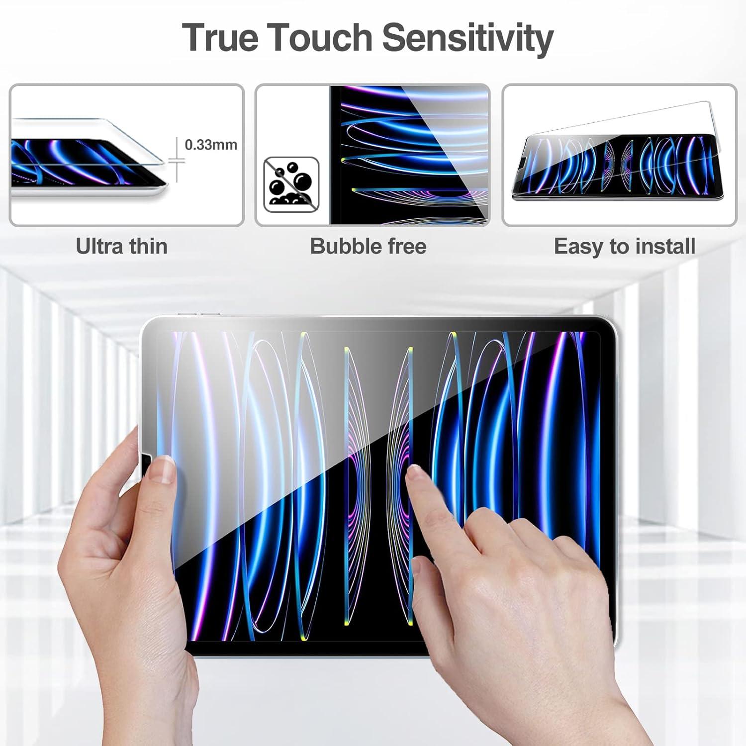 image:imageProCase 22 Pack Screen Protector for iPad Pro 13 inch 2025 M5 2024 M4 with Camera Lens Protector Tempered Glass Film for iPad Pro 13 2ClearClear
