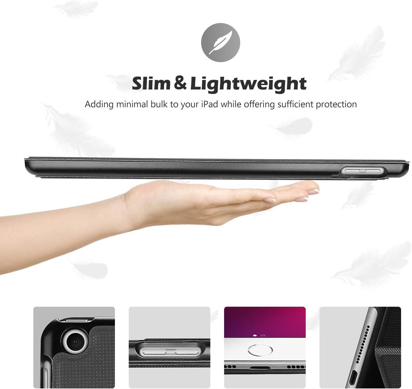image:imageProCase Cover for iPad 102 Case 2021 iPad 9th Generation 2020 iPad 8th Gen 2019 iPad 7th Gen Case Slim Stand Protective Case Folio Cover for 102 iPad 9th Gen 8th Gen 7th GenBlackBlack