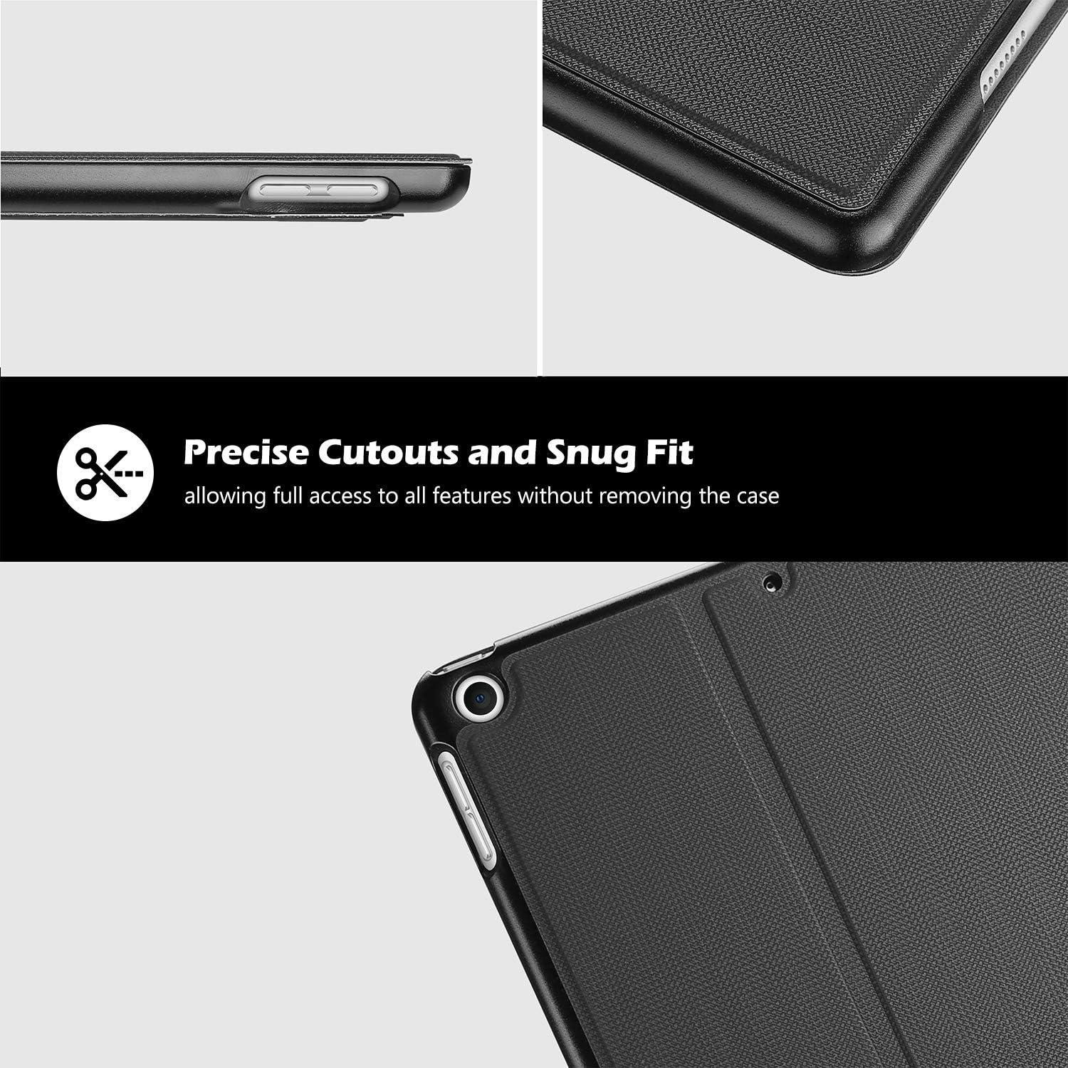 image:imageProCase Cover for iPad 102 Case 2021 iPad 9th Generation 2020 iPad 8th Gen 2019 iPad 7th Gen Case Slim Stand Protective Case Folio Cover for 102 iPad 9th Gen 8th Gen 7th GenBlackBlack