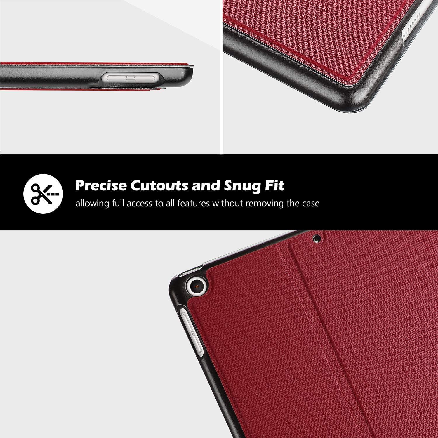 image:imageProCase Cover for iPad 102 Case 2021 iPad 9th Generation 2020 iPad 8th Gen 2019 iPad 7th Gen Case Slim Stand Protective Case Folio Cover for 102 iPad 9th Gen 8th Gen 7th GenBlackRed