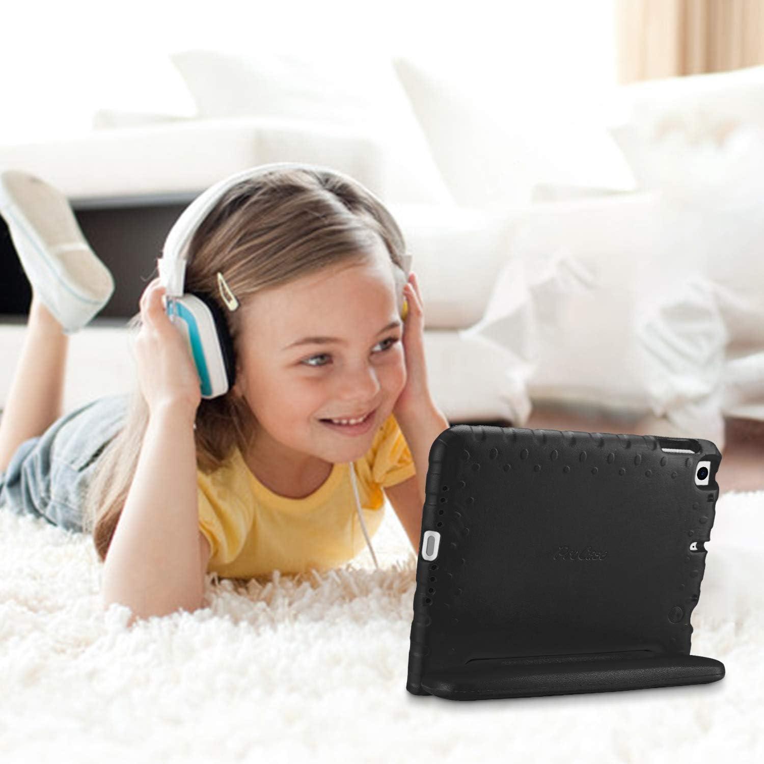 image:imageProCase Kids Case for iPad 9th GenerationiPad 8iPad 7 iPad 102 Case 2021 2020 2019iPad Air 105iPad Pro 105 Kids Case Shockproof Lightweight Case with Convertible Handle Blue 2021 2020 2019 Shockproof BlueBlack