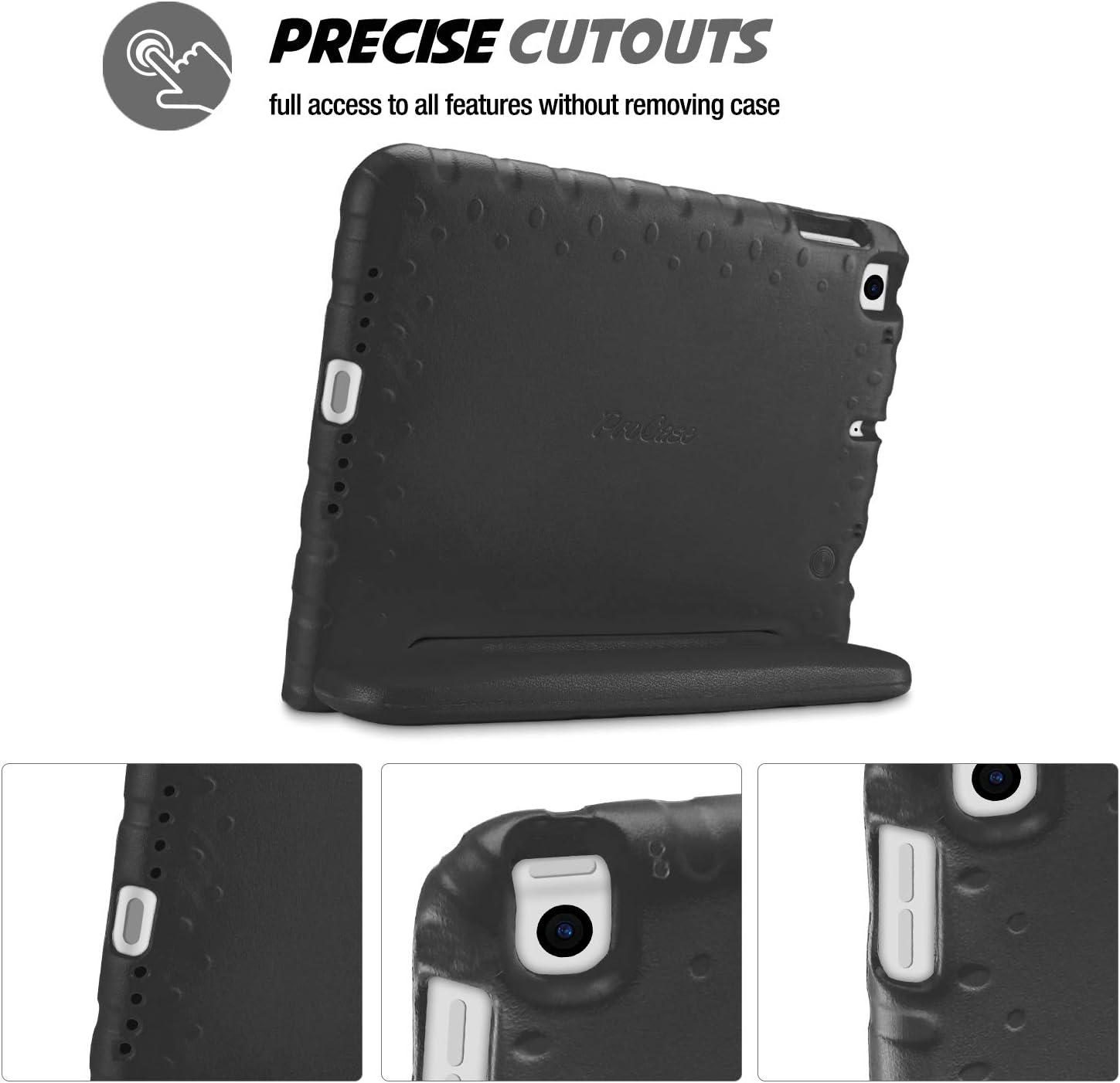 image:imageProCase Kids Case for iPad 9th GenerationiPad 8iPad 7 iPad 102 Case 2021 2020 2019iPad Air 105iPad Pro 105 Kids Case Shockproof Lightweight Case with Convertible Handle Blue 2021 2020 2019 Shockproof BlueBlack