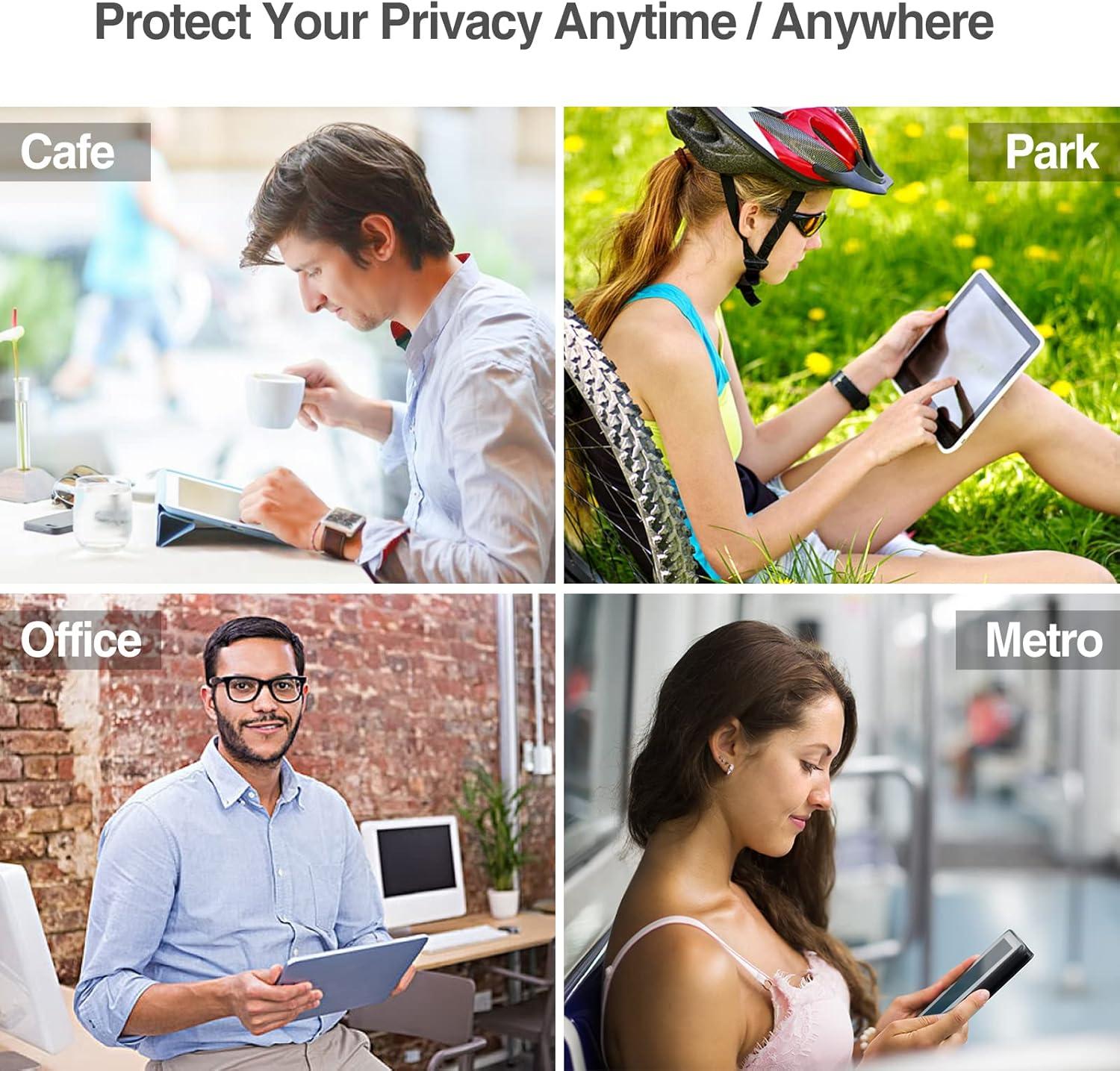image:imageProCase Privacy Screen Protector for 102 iPad 9th 8th 7th 2021 2020 2019 AntiSpy AntiScratch Tempered Glass Film Guard 1 PackiPad 102 9th 8th 7th