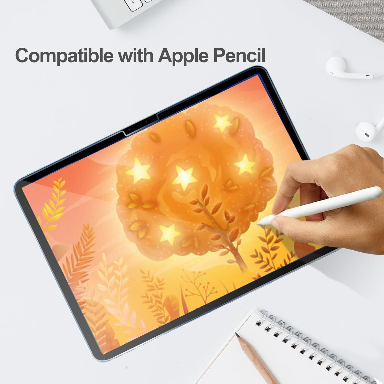 image:imageProCase Screen Protector for iPad Pro 13 InchM4 2024 iPad Air 13 InchM3M2 20252024 Tempered Glass Screen Saver Protective Film Guard for iPad Pro 13iPad Air 13 20252024 Release 2 PackiPad Air 11 M4M3M2 202620252024