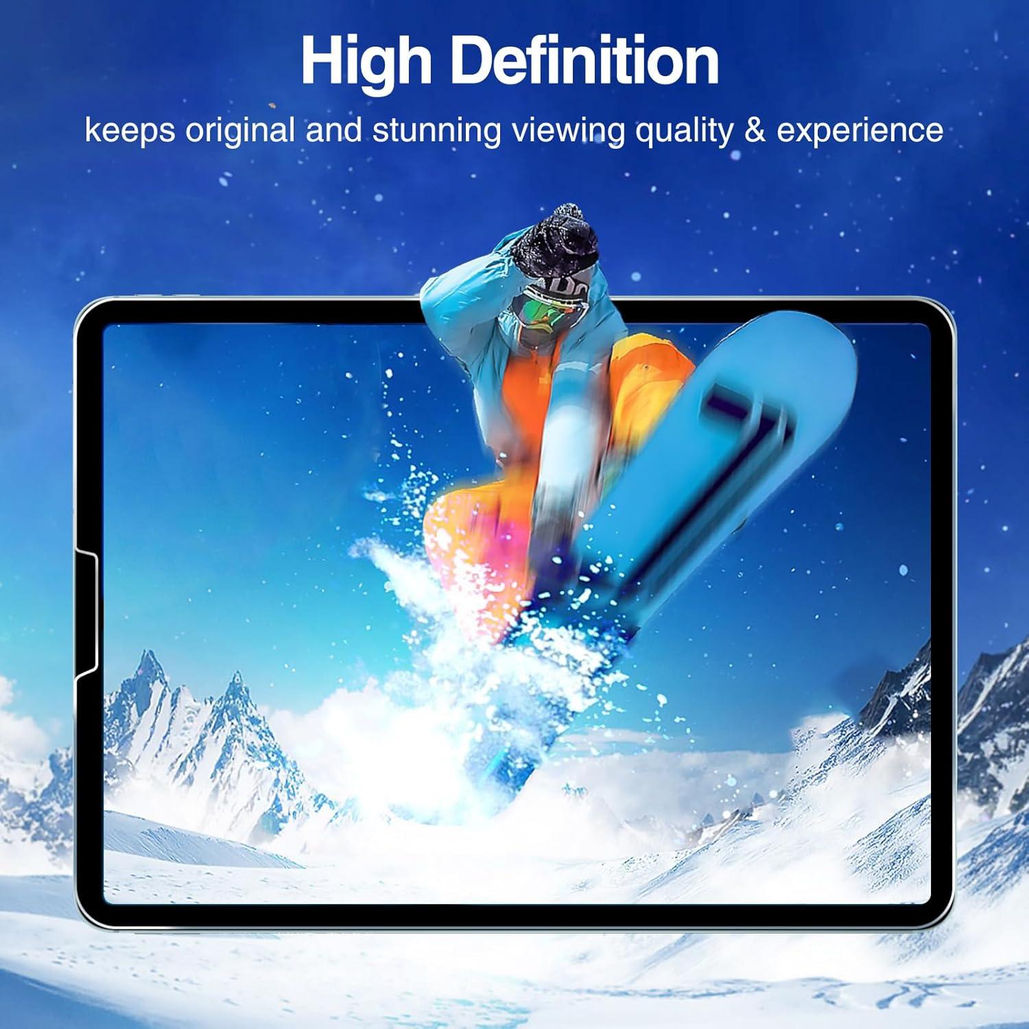 image:imageProCase Screen Protector for iPad Pro 13 InchM4 2024 iPad Air 13 InchM3M2 20252024 Tempered Glass Screen Saver Protective Film Guard for iPad Pro 13iPad Air 13 20252024 Release 2 PackiPad Pro 11 Inch 4th3rd2nd1st Gen