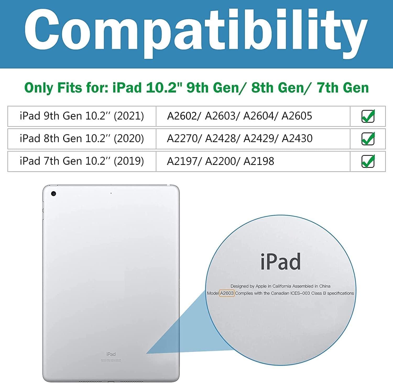 image:imageProCase Smart Case for iPad 102 9th Gen 2021 8th Gen 2020 7th Gen 2019 with Pencil Holder and Soft TPU Back Cover Slim Steady Stand Protective Case for 102 iPad NavyNavy