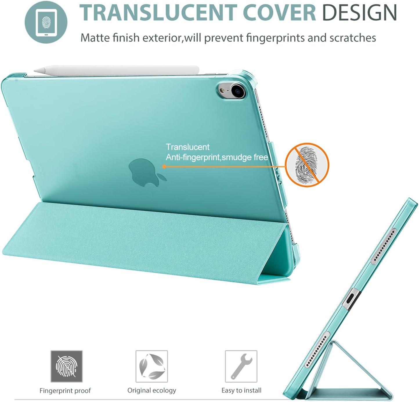image:imageProCase Smart Case for iPad Air 11inch M4 2026 8th Gen M3 2025 M2 2024 amp 109 Inch iPad Air 5th 2022 amp 4th 2020 Protective Hard Back Cover with Auto SleepWake PinkAqua