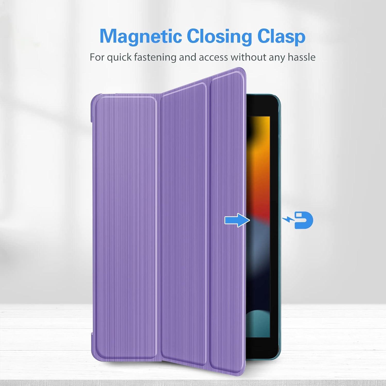 image:imageProCase Smart Cover for iPad 102 Case iPad 9th 8th 7th Generation Case Hard Back Protective Cover iPad Case for iPad 102 Inch BlackPurple