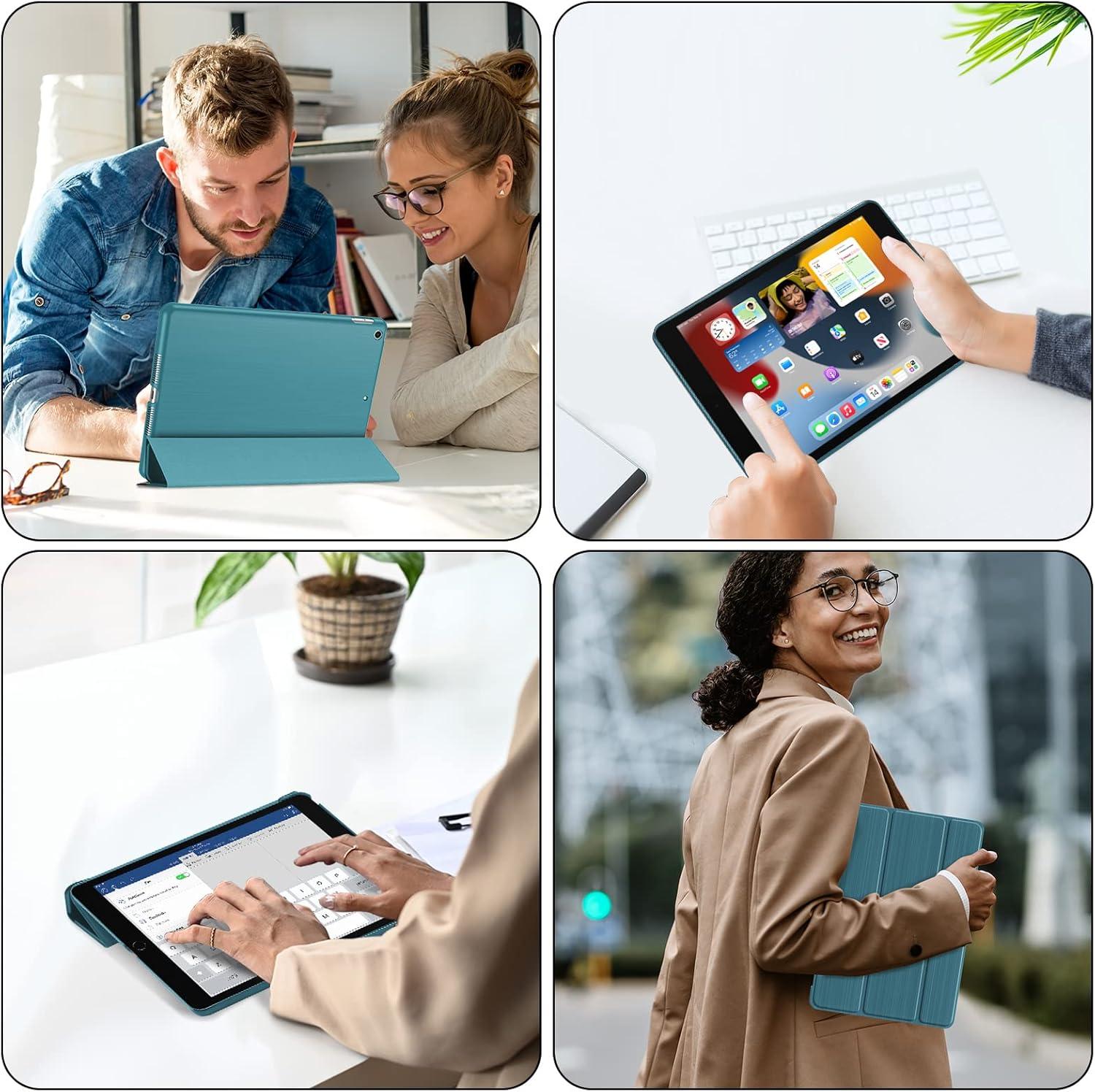 image:imageProCase Smart Cover for iPad 102 Case iPad 9th 8th 7th Generation Case Hard Back Protective Cover iPad Case for iPad 102 Inch BlackTeal
