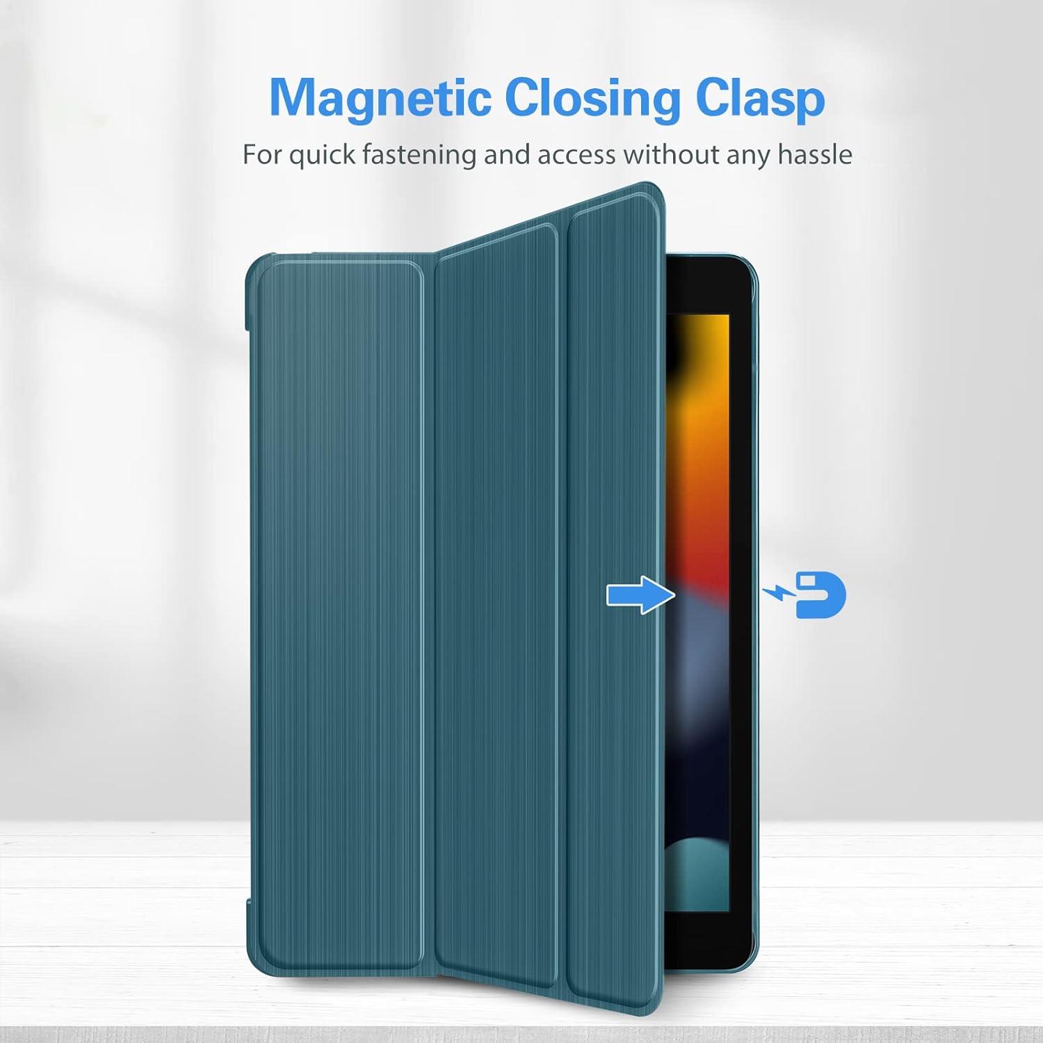 image:imageProCase Smart Cover for iPad 102 Case iPad 9th 8th 7th Generation Case Hard Back Protective Cover iPad Case for iPad 102 Inch BlackTeal