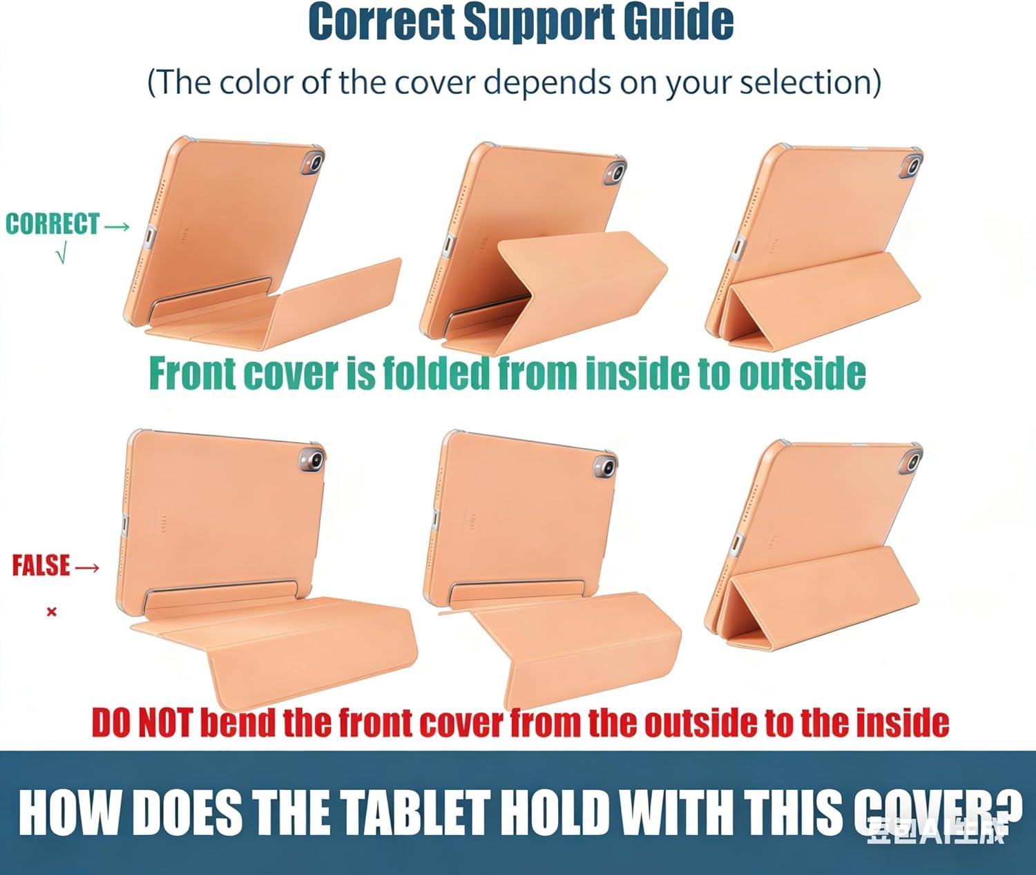 image:imageProCase for iPad 9th 8th 7th Generation Case 102 Inch 202120202019 Release 102 iPad Case 9th 8th 7th Gen Cover Slim Smart Cover with Translucent Hard Shell Back BlackOrange