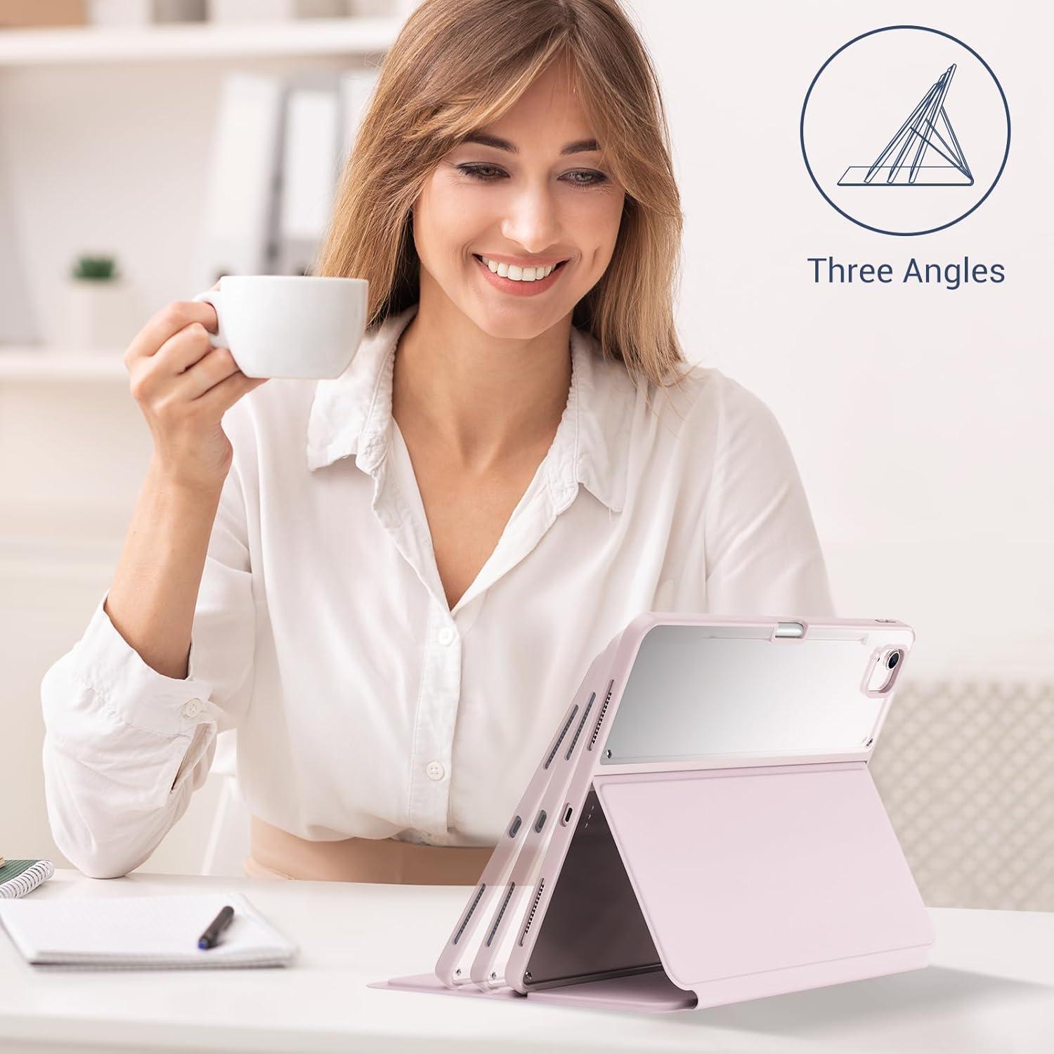 image:imageProCase for iPad Air 13 Inch Case 202620252024 M4M3M2 amp iPad Pro 129 inch 6th5th4th3rd 2022202120202018 Protective Folio Shockproof Case with Pencil Holder BluePink