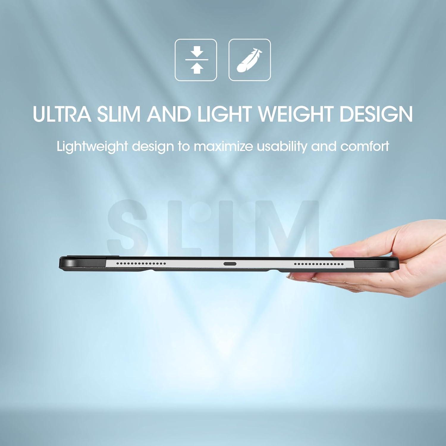 image:imageProCase for iPad Pro 13 Inch Case M5 2025 M4 2024 Smart Cover iPad Pro M5 M4 Case 13 Inch Slim Stand Translucent Hard Shell Back Supports Touch ID Auto WakeSleep NavyBlack