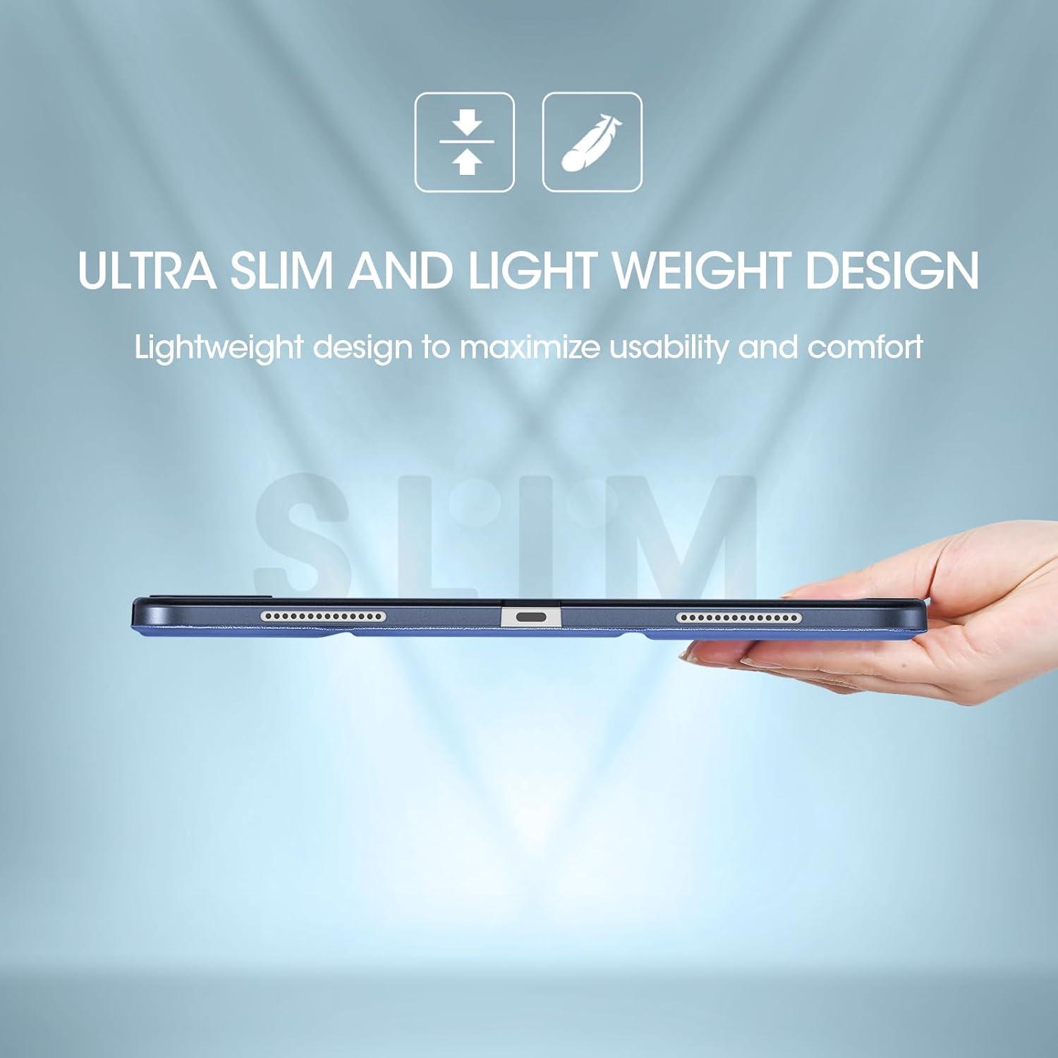 image:imageProCase for iPad Pro 13 Inch Case M5 2025 M4 2024 Smart Cover iPad Pro M5 M4 Case 13 Inch Slim Stand Translucent Hard Shell Back Supports Touch ID Auto WakeSleep NavyDarkblue