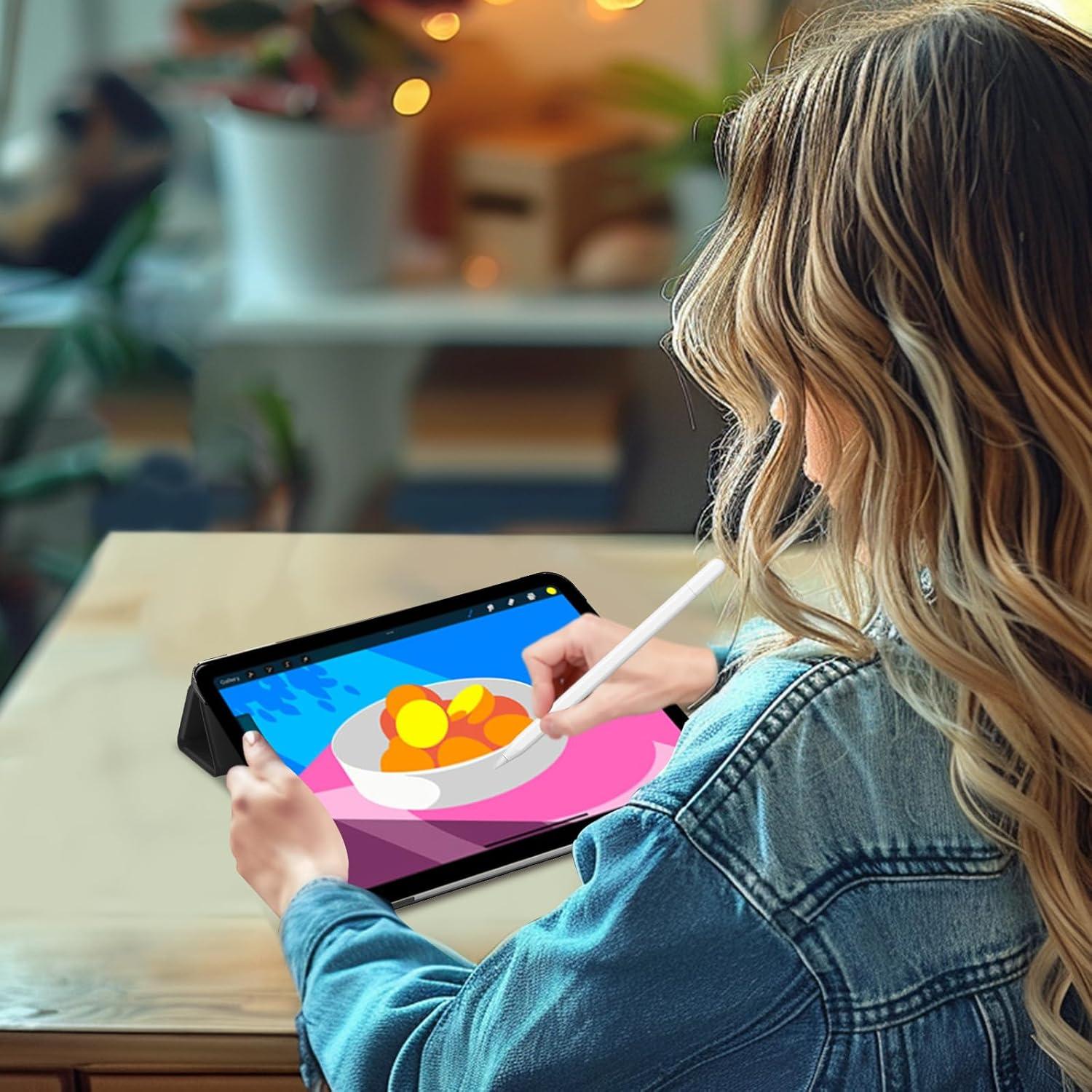 image:imageProCase for iPad Pro 13 Inch Case M5 2025 M4 2024 Smart Cover iPad Pro M5 M4 Case 13 Inch Slim Stand Translucent Hard Shell Back Supports Touch ID Auto WakeSleep NavyBlack
