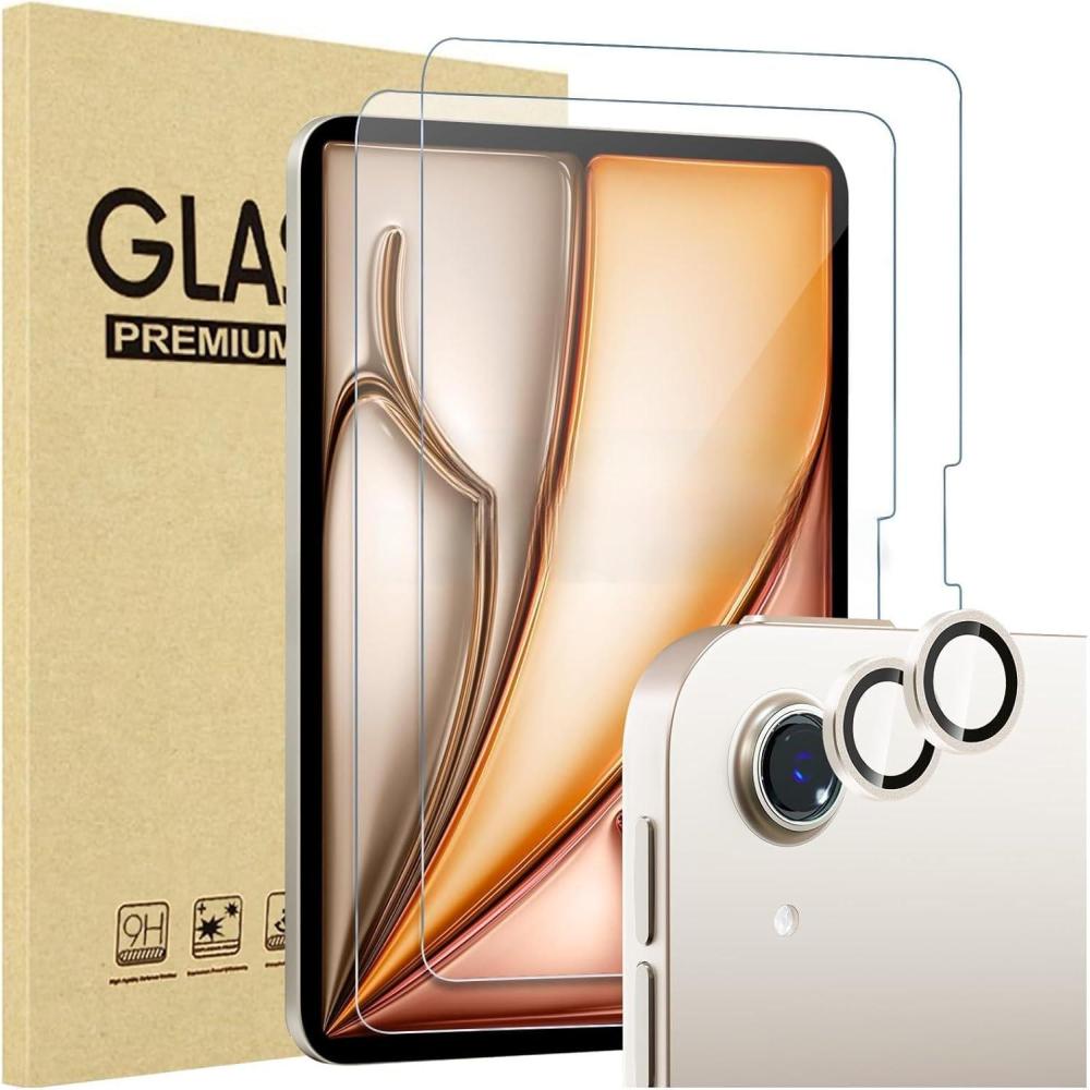 image:imageProCase 22 Pack Screen Protector for iPad Air 11 inch M4 2026 7th M3 2025 6th M2 2024 With Two Camera Lens Protector for iPad Air 11 BlueStarlight