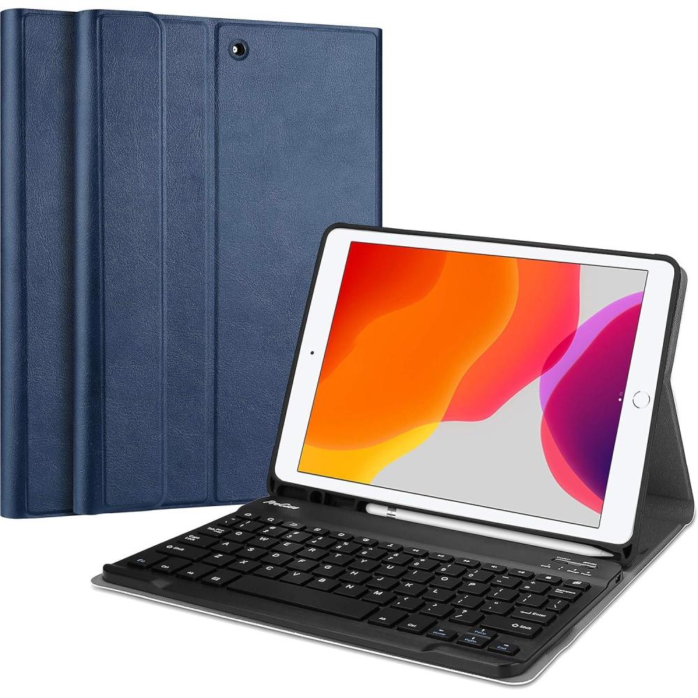 image:imageProCase Keyboard Case for iPad 102 9th Gen 2021 8th Gen 2020 7th Gen 2019 iPad Air 105 2019 iPad Pro 105 2017 Wireless Magnetically Detachable Keyboard Case Auto SleepWake Navy