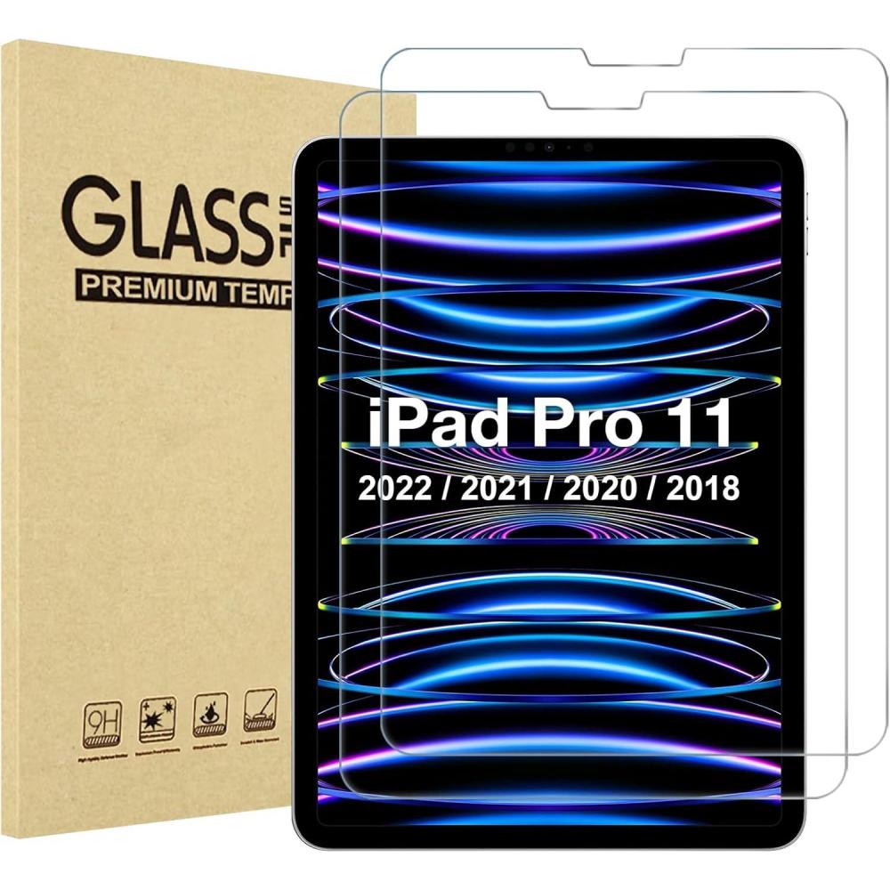 image:imageProCase Screen Protector for iPad Pro 13 InchM4 2024 iPad Air 13 InchM3M2 20252024 Tempered Glass Screen Saver Protective Film Guard for iPad Pro 13iPad Air 13 20252024 Release 2 PackiPad Pro 11 Inch 4th3rd2nd1st Gen