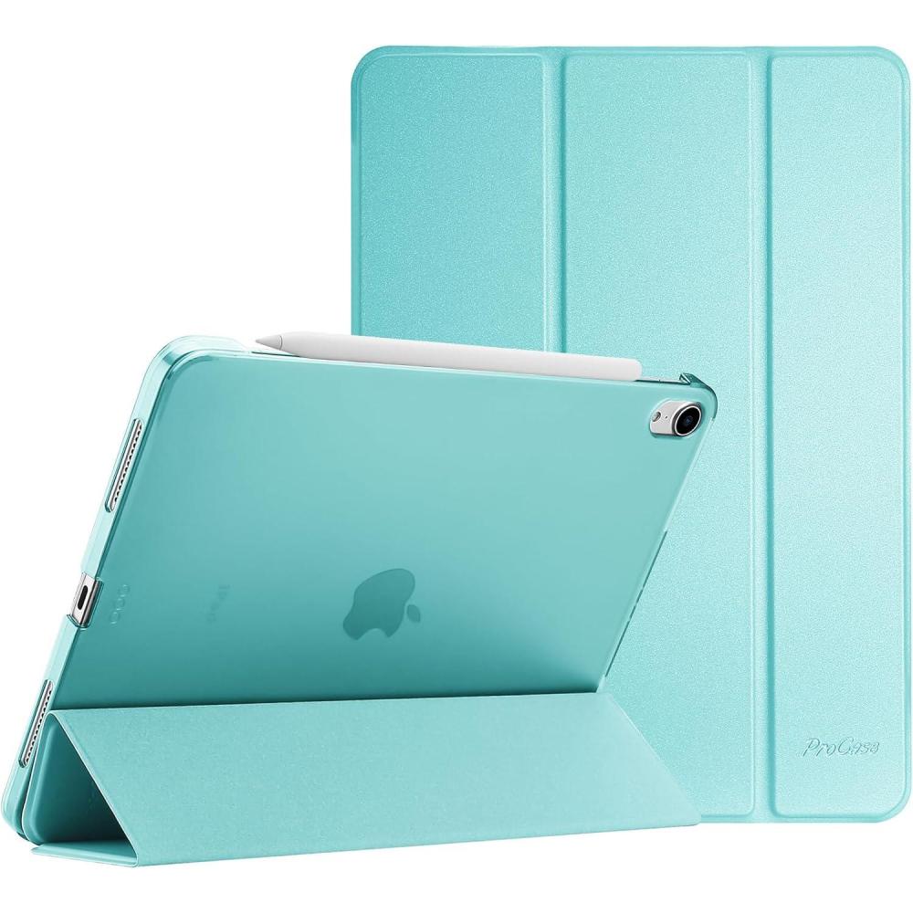 image:imageProCase Smart Case for iPad Air 11inch M4 2026 8th Gen  M3 2025  M2 2024 amp 109 Inch iPad Air 5th 2022 amp 4th 2020  Protective Hard Back Cover with Auto SleepWake  PinkAqua