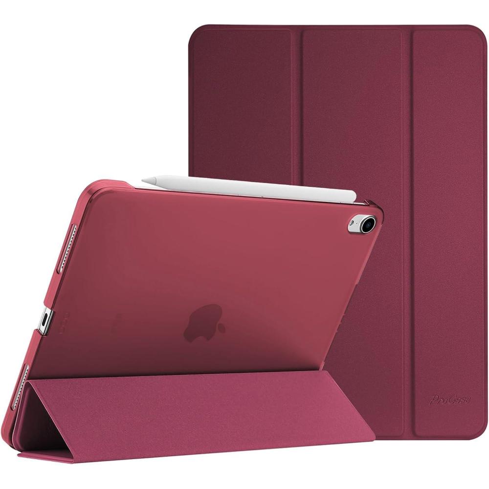 image:imageProCase Smart Case for iPad Air 11inch M4 2026 8th Gen M3 2025 M2 2024 amp 109 Inch iPad Air 5th 2022 amp 4th 2020 Protective Hard Back Cover with Auto SleepWake PinkWine