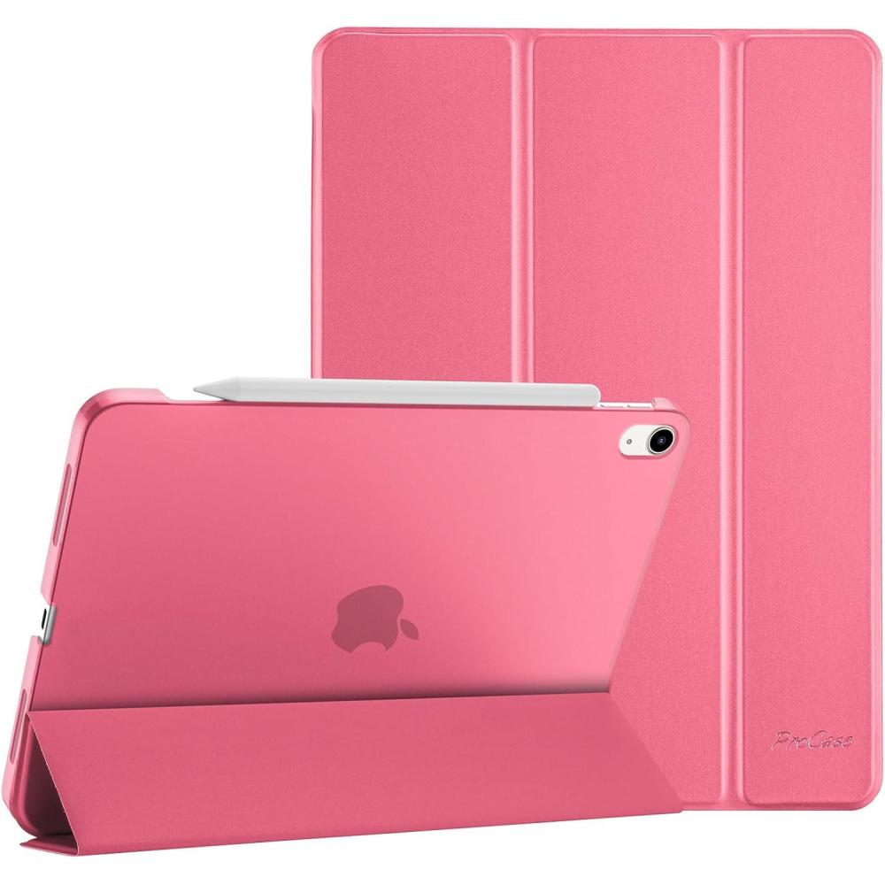 image:imageProCase Smart Case for iPad Air 11inch M4 2026 8th Gen M3 2025 M2 2024 amp 109 Inch iPad Air 5th 2022 amp 4th 2020 Protective Hard Back Cover with Auto SleepWake PinkMelonpink