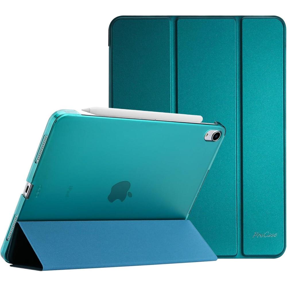 image:imageProCase Smart Case for iPad Air 11inch M4 2026 8th Gen  M3 2025  M2 2024 amp 109 Inch iPad Air 5th 2022 amp 4th 2020  Protective Hard Back Cover with Auto SleepWake  PinkEmerald