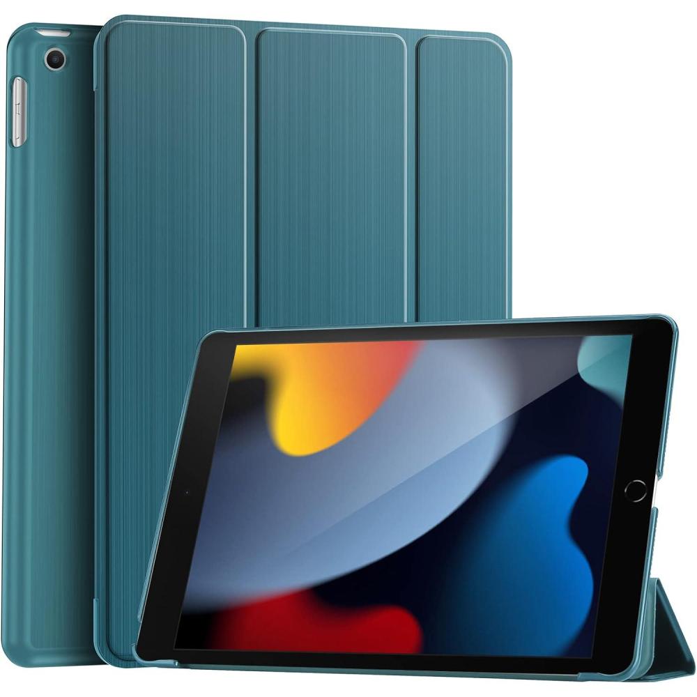 image:imageProCase Smart Cover for iPad 102 Case iPad 9th 8th 7th Generation Case Hard Back Protective Cover iPad Case for iPad 102 Inch BlackTeal