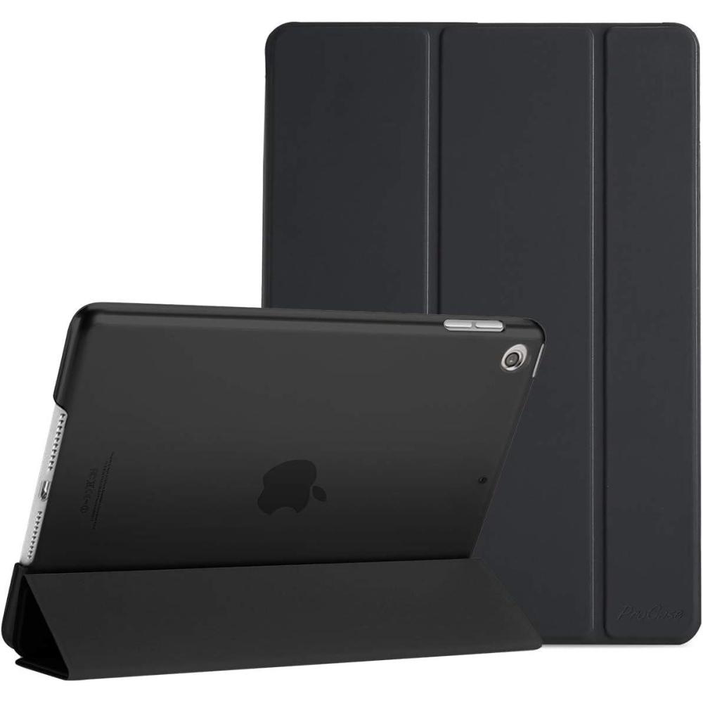 image:imageProCase for iPad 9th 8th 7th Generation Case 102 Inch 202120202019 Release 102 iPad Case 9th 8th 7th Gen Cover Slim Smart Cover with Translucent Hard Shell Back BlackBlack