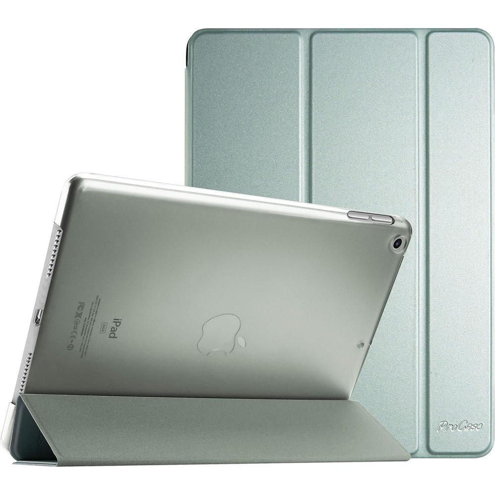 image:imageProCase for iPad 9th 8th 7th Generation Case 102 Inch 202120202019 Release 102 iPad Case 9th 8th 7th Gen Cover Slim Smart Cover with Translucent Hard Shell Back BlackLightgrey