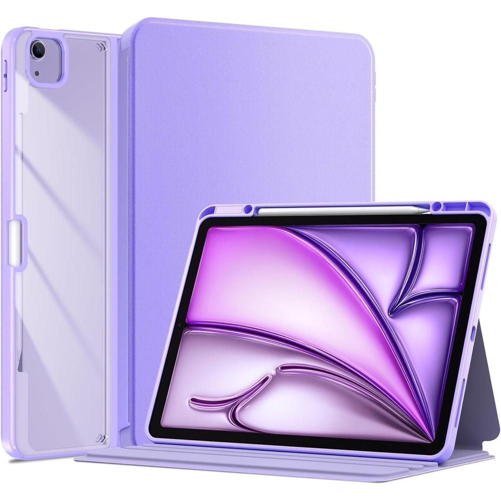 image:imageProCase for iPad Air 13 Inch Case 202620252024 M4M3M2 amp iPad Pro 129 inch 6th5th4th3rd 2022202120202018 Protective Folio Shockproof Case with Pencil Holder BluePurple