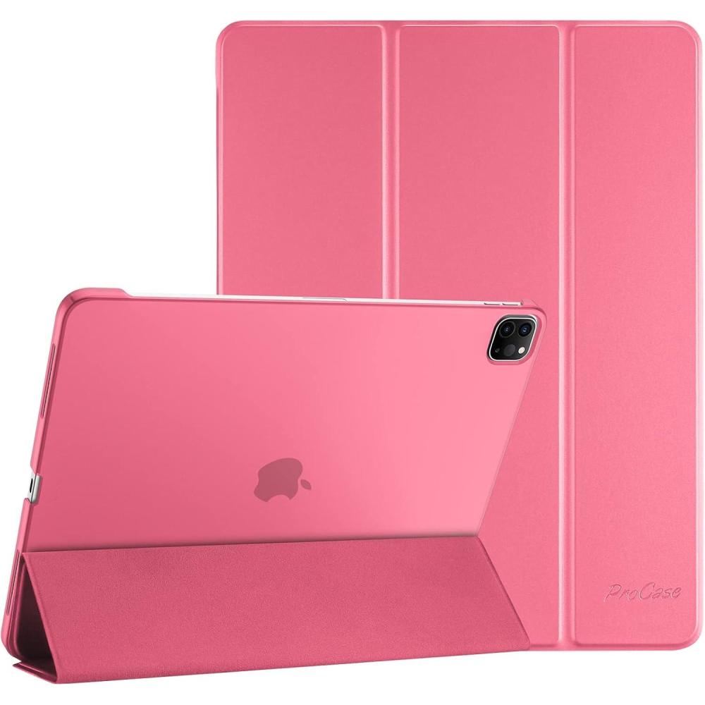 image:imageProCase for iPad Pro 11 Inch Case 20222021202020184th3rd2nd1st Generation iPad Pro 11 Slim Stand Hard Back Cover Shell Smart Folio Compatible with PenciSupport Auto WakeSleep BlackMelonpink
