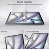 ProCase 2 Pack Screen Protector for iPad Air 13 Inch M4 2026 /M2 2024 + 2 Pack Camera Lens Protector Matching Tablet Colors, HD Tempered Glass Film Guard Saver for iPad Air 13″ -Blue(Gray)