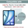 ProCase 2 Pack Screen Protector for iPad Air 13 Inch M4 2026 /M2 2024 + 2 Pack Camera Lens Protector Matching Tablet Colors, HD Tempered Glass Film Guard Saver for iPad Air 13″ -Blue(Starlight)