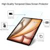ProCase 2 Pack Screen Protector for iPad Air 13 Inch M4 2026 /M2 2024 + 2 Pack Camera Lens Protector Matching Tablet Colors, HD Tempered Glass Film Guard Saver for iPad Air 13″ -Blue(Starlight)