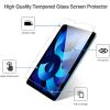 ProCase 2 Pack Screen Protector for iPad Air 5th /4th Generation 10.9″+ 2 Pack Camera Lens Protector, 9H Hardness HD Clear Tempered Glass for iPad Air Gen 4/5 -Blue(Blue)
