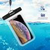 ProCase 2 Pack Waterproof Phone Pouch Case, 7″ Universal Underwater Cellphone Dry Bag for iPhone 17 Air 16 15 14 13 Pro Plus Max 12 11, Galaxy S24 S23 S22 Ultra Pixel -Black(Clear)