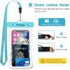 ProCase 2 Pack Waterproof Phone Pouch Case, 7″ Universal Underwater Cellphone Dry Bag for iPhone 17 Air 16 15 14 13 Pro Plus Max 12 11, Galaxy S24 S23 S22 Ultra Pixel -Black(Blue/Green)