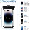 ProCase 2 Pack Waterproof Phone Pouch, Underwater Phone Case Up to 7″, Dry Bag for iPhone 17 Air 16 15 14 13 Pro Plus Max, Galaxy S24 S23 S22 Ultra Pixel, Beach Essentials -Clear(Pink/Black)