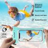 ProCase 2 Pack Waterproof Phone Pouch, Underwater Phone Case Up to 7″, Dry Bag for iPhone 17 Air 16 15 14 13 Pro Plus Max, Galaxy S24 S23 S22 Ultra Pixel, Beach Essentials -Clear(Green/Black)