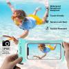 ProCase 2 Pack Waterproof Phone Pouch, Underwater Phone Case Up to 7″, Dry Bag for iPhone 17 Air 16 15 14 13 Pro Plus Max, Galaxy S24 S23 S22 Ultra Pixel, Beach Essentials -Clear(Green)