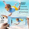 ProCase 2 Pack Waterproof Phone Pouch, Underwater Phone Case Up to 7″, Dry Bag for iPhone 17 Air 16 15 14 13 Pro Plus Max, Galaxy S24 S23 S22 Ultra Pixel, Beach Essentials -Clear(Blue/Black)