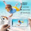 ProCase 2 Pack Waterproof Phone Pouch, Underwater Phone Case Up to 7″, Dry Bag for iPhone 17 Air 16 15 14 13 Pro Plus Max, Galaxy S24 S23 S22 Ultra Pixel, Beach Essentials -Clear(White/Black)