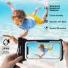 ProCase 2 Pack Waterproof Phone Pouch, Underwater Phone Case Up to 7″, Dry Bag for iPhone 17 Air 16 15 14 13 Pro Plus Max, Galaxy S24 S23 S22 Ultra Pixel, Beach Essentials -Clear(Black)