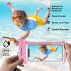 ProCase 2 Pack Waterproof Phone Pouch, Underwater Phone Case Up to 7″, Dry Bag for iPhone 17 Air 16 15 14 13 Pro Plus Max, Galaxy S24 S23 S22 Ultra Pixel, Beach Essentials -Clear(Pink/Black)